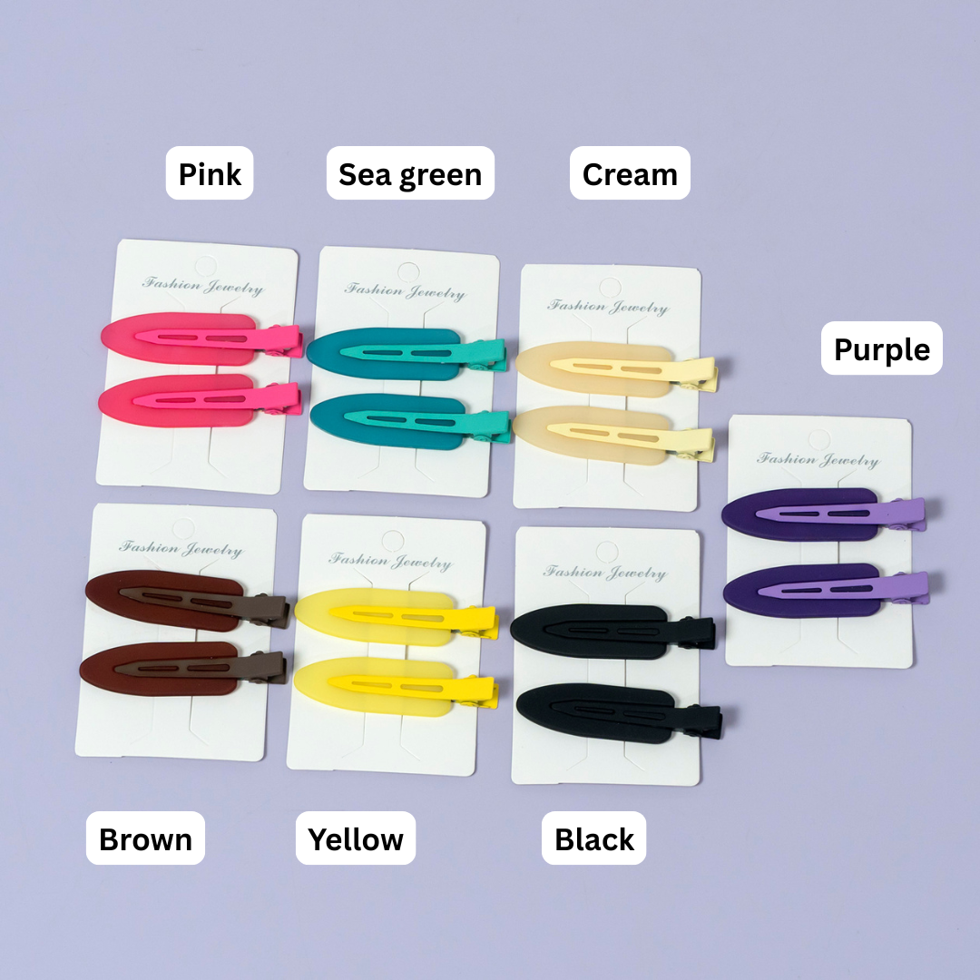 Dual-Tone Matte Hair Clips – UBK3445