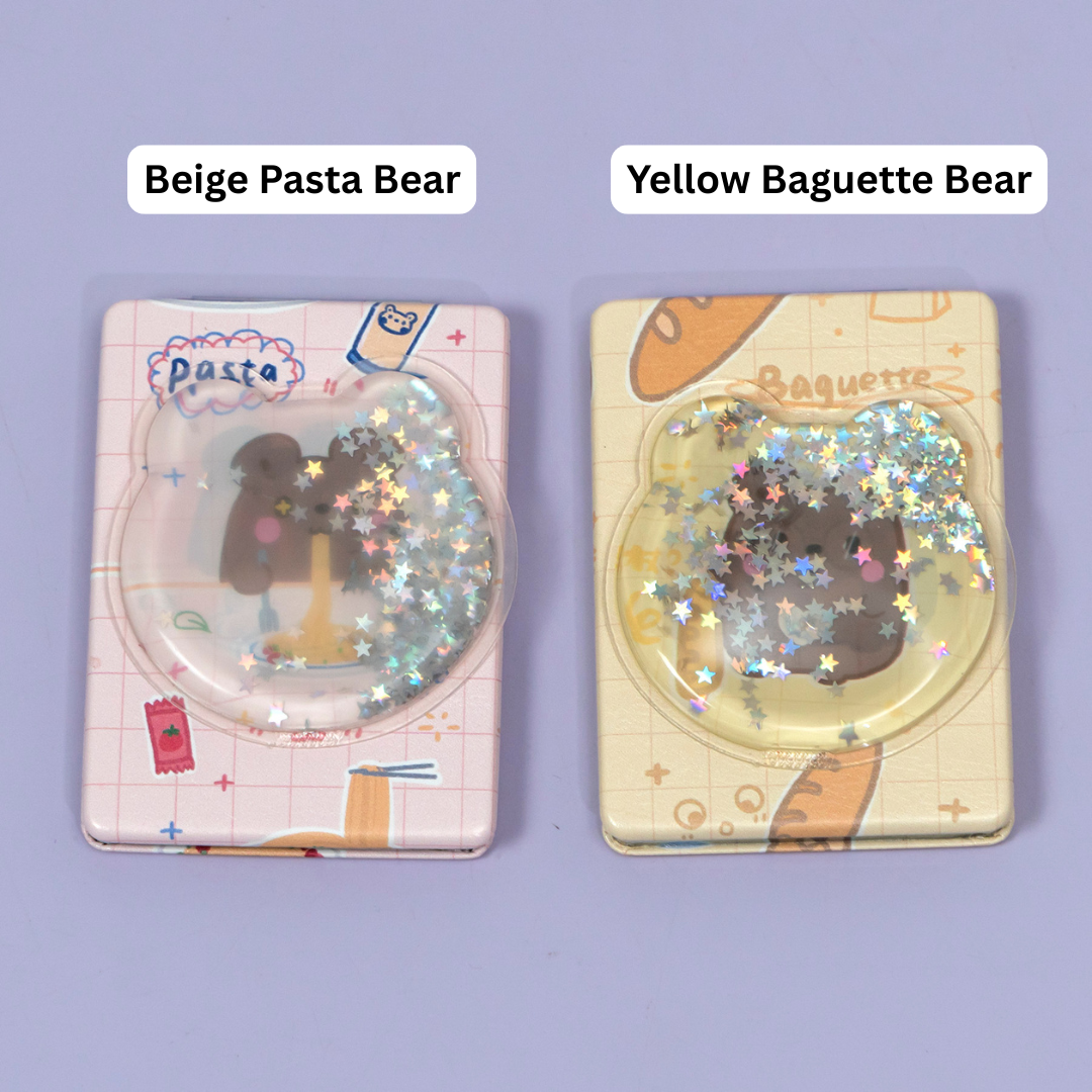 Cute Bread & Pasta Bear Pocket Mirror – UBK3371