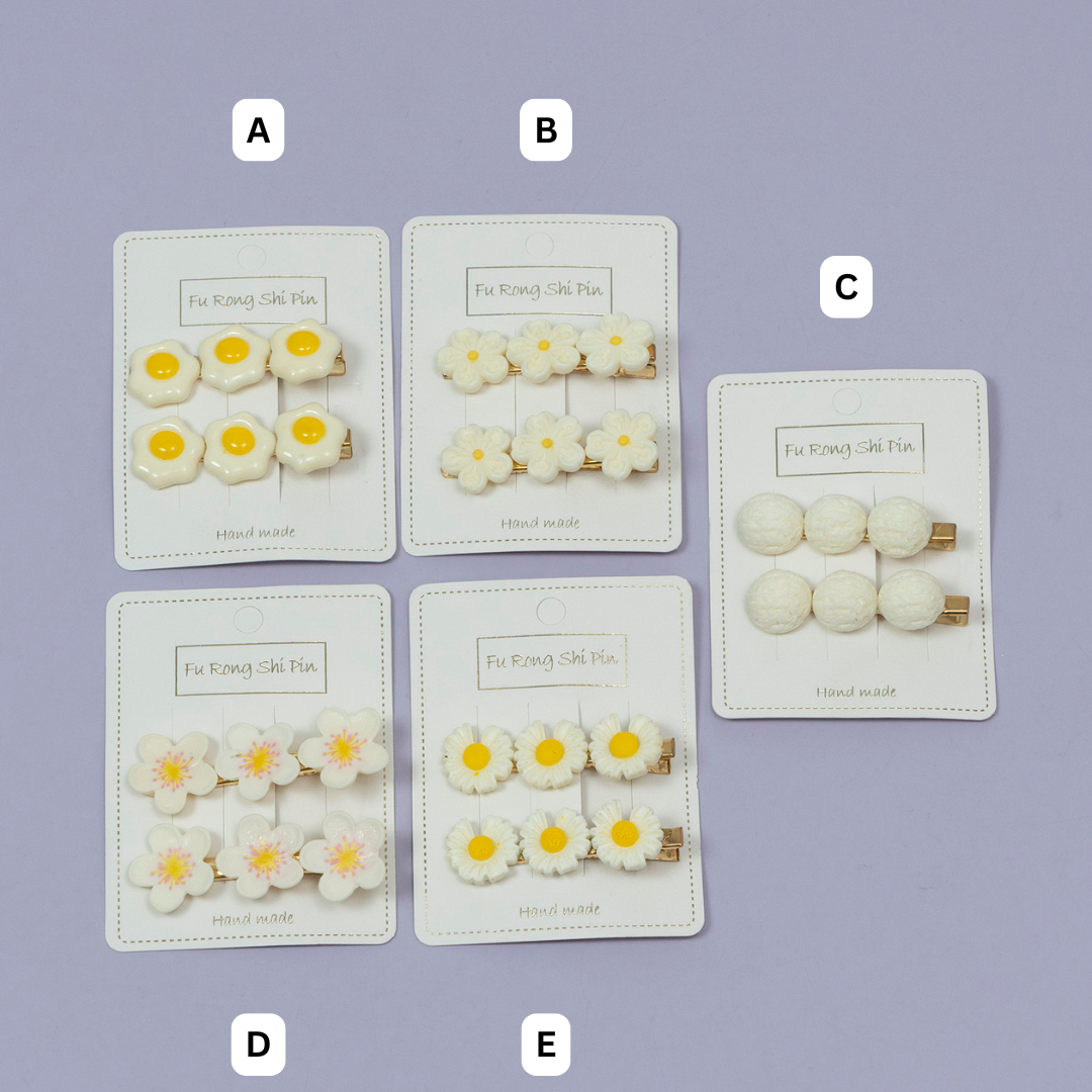 Floral Mini Hair Pins Set – UBK3594