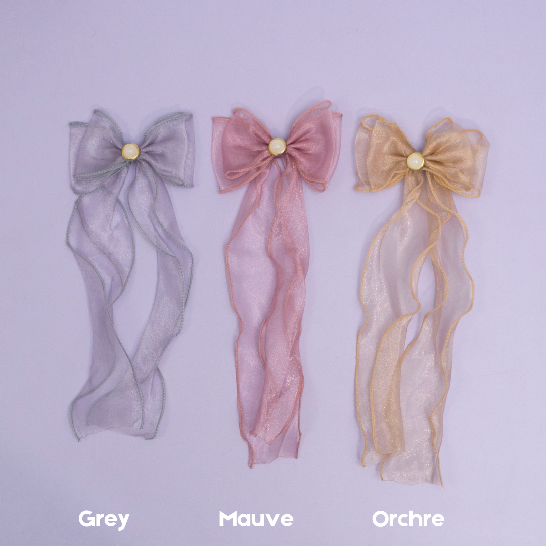 Organza Bow hair pins  – UBK2857