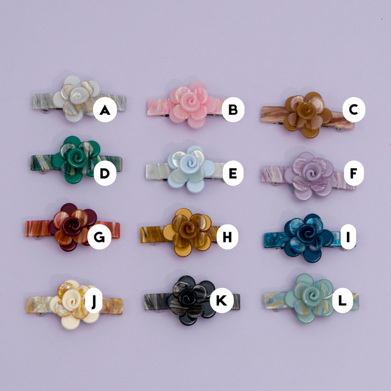 Marble Finish barrettes - UBK2868