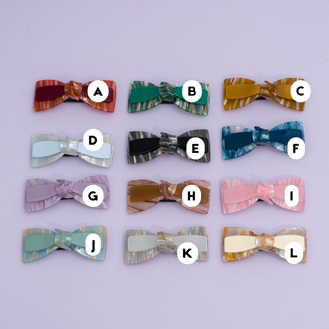 Marble Finish barrettes - UBK2873