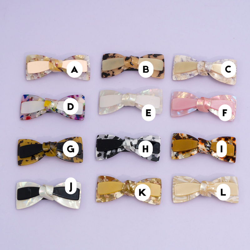 Marble Finish barrettes - UBK2874