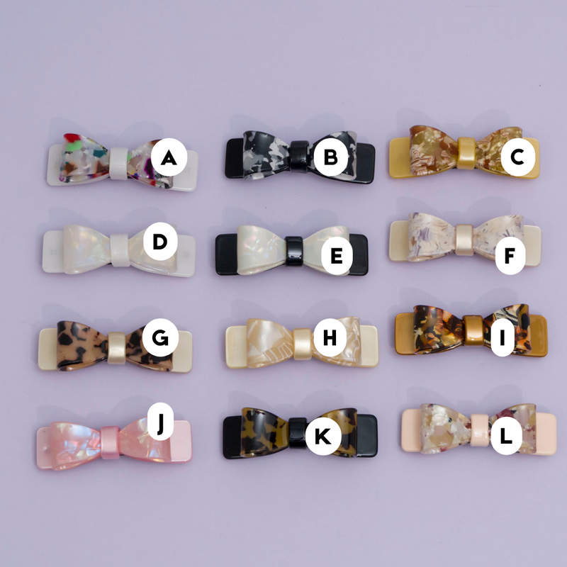 Marble Finish barrettes - UBK2876
