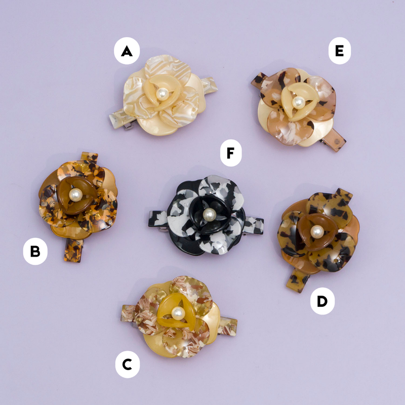 Marble Finish barrettes - UBK2880