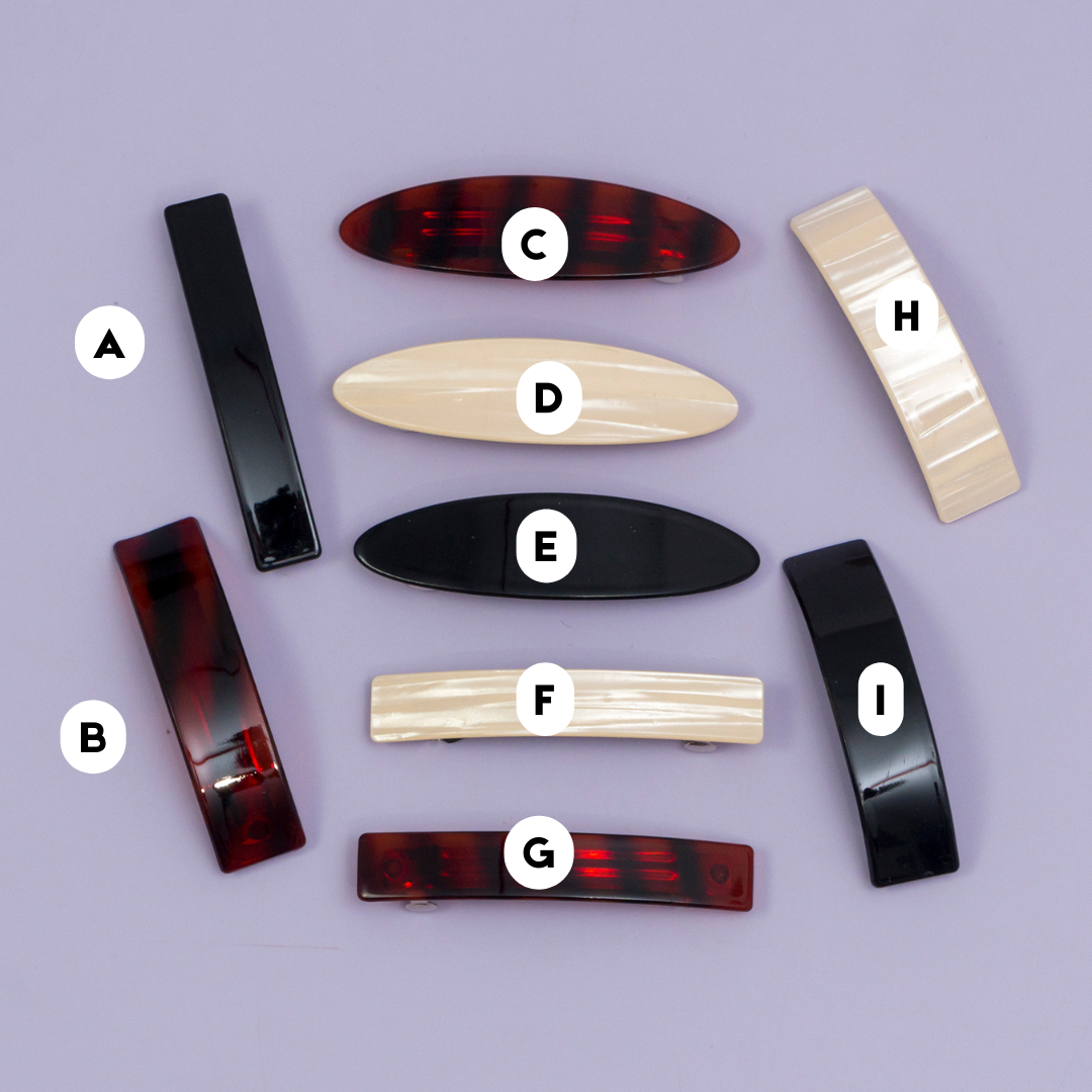 Marble Finish barrettes - UBK2891
