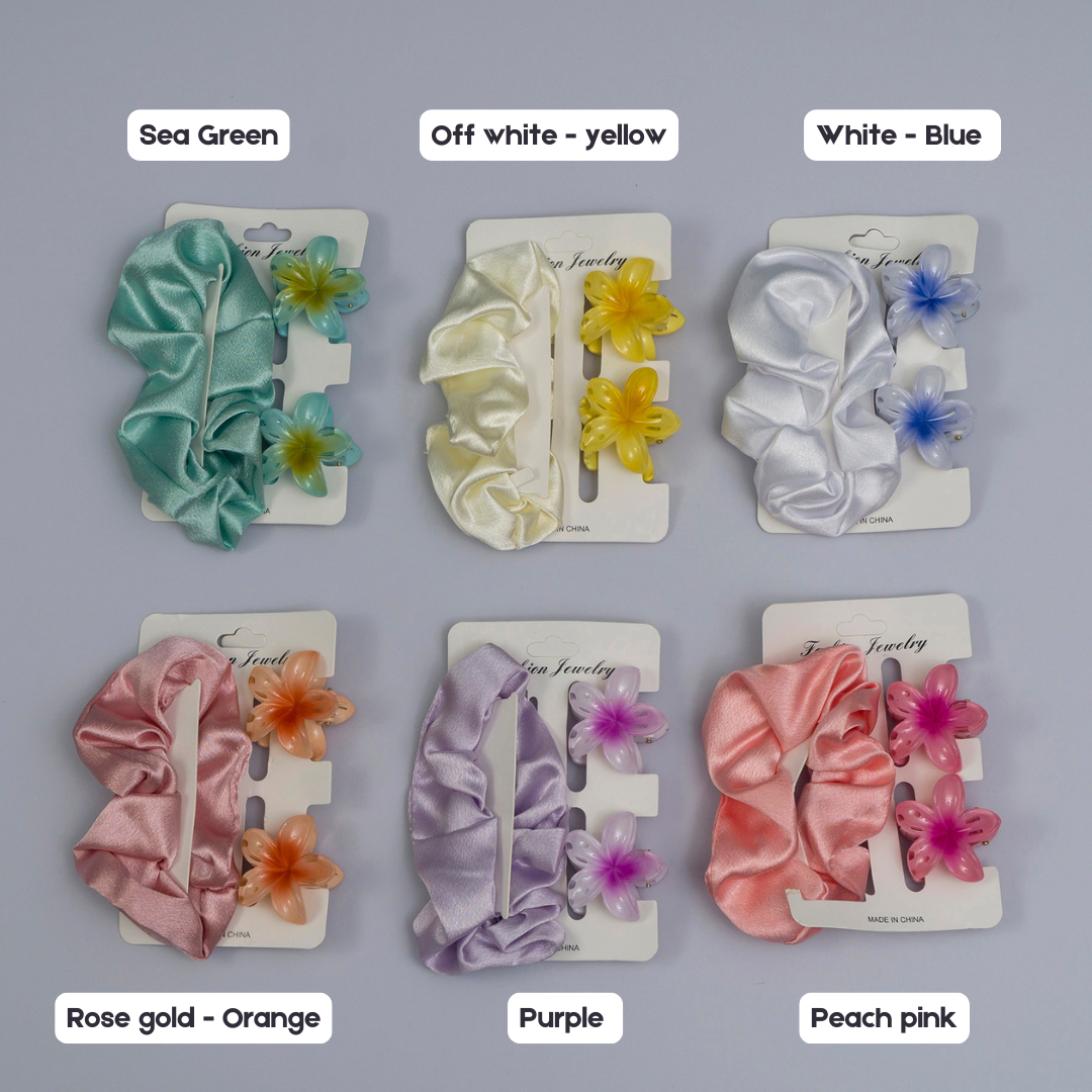 Scrunchies + 2 Mini Claws  - UBK3010