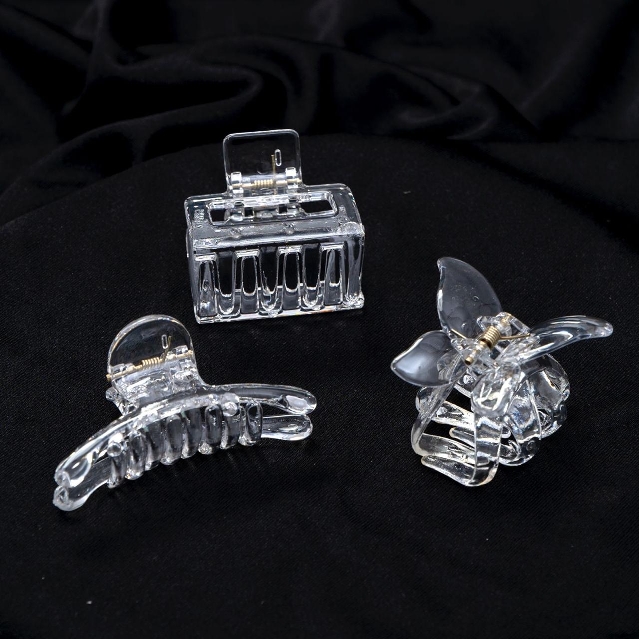 Daily wear hair claw (Set of 3) - UBK2349 - Unboxkar.in