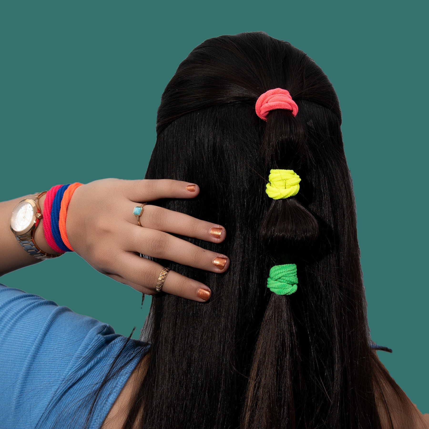 Daily wear Hair ties (Pack of 10) - UBK2007 - Unboxkar.in