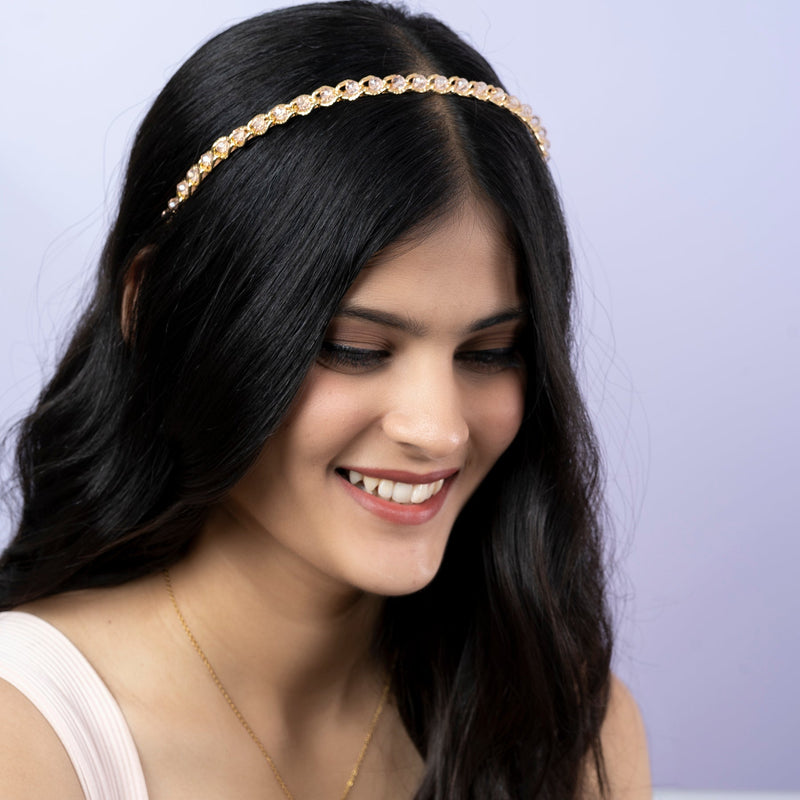 Elegant Shiny Stone Headband - UBK1782 - Unboxkar.in