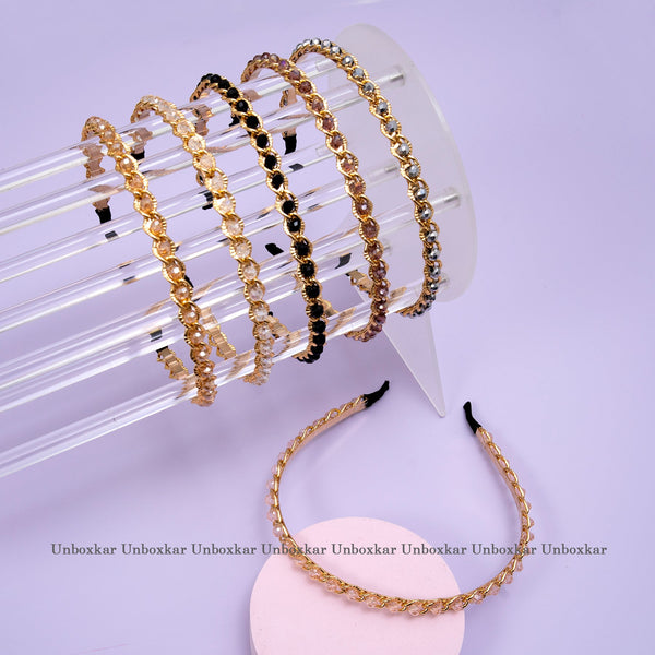 Elegant Shiny Stone Headband - UBK1782 - Unboxkar.in