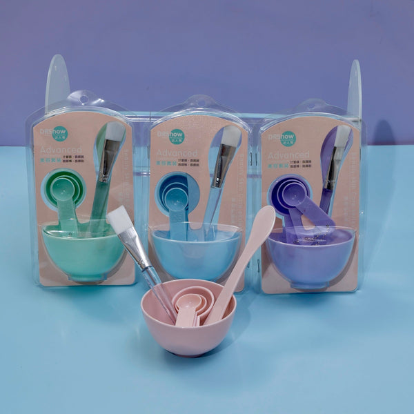 Face Mask Mixing Tool with Spoon and Brush (Set of 6) - UBK2355 - Unboxkar.in