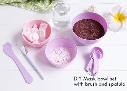Face Mask Mixing Tool with Spoon and Brush (Set of 6) - UBK2355 - Unboxkar.in