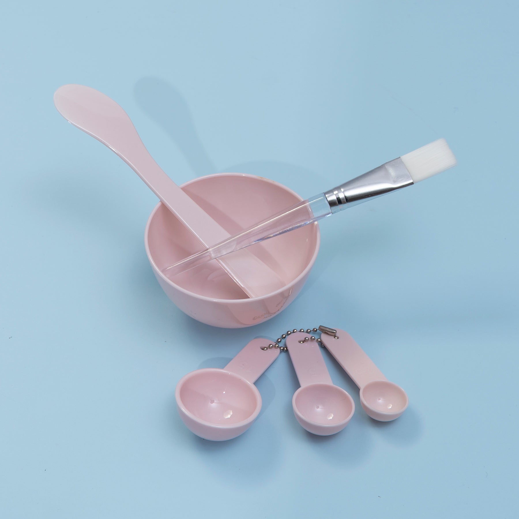 Face Mask Mixing Tool with Spoon and Brush (Set of 6) - UBK2355 - Unboxkar.in