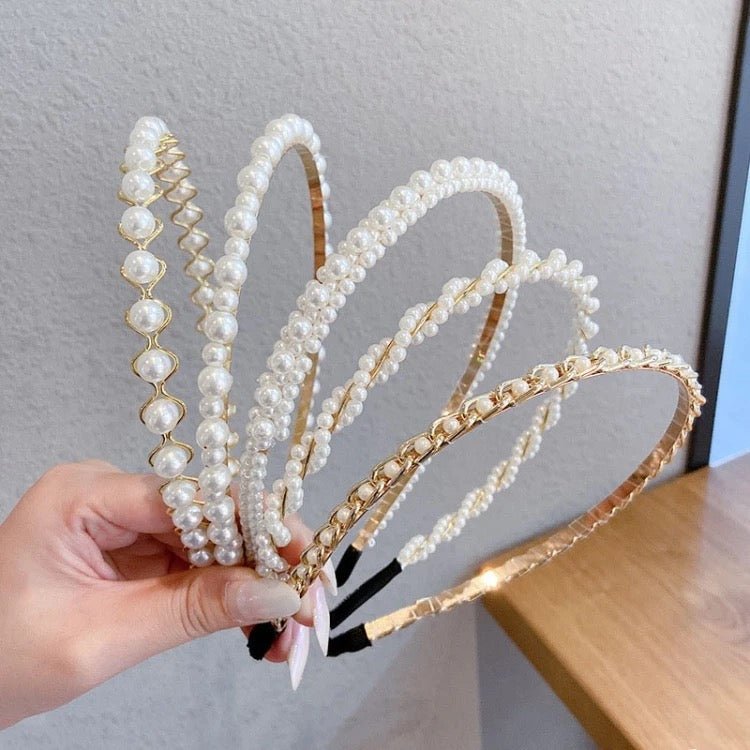 Fancy Pearl Hair band - UBK1487 - Unboxkar.in