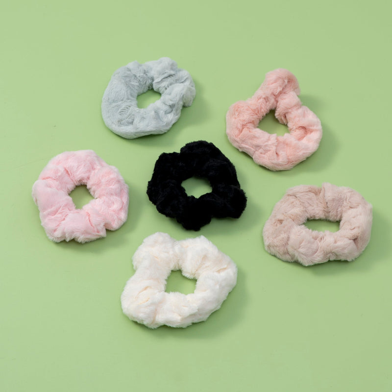 Fur hair scrunchies - UBK2578 - Unboxkar.in