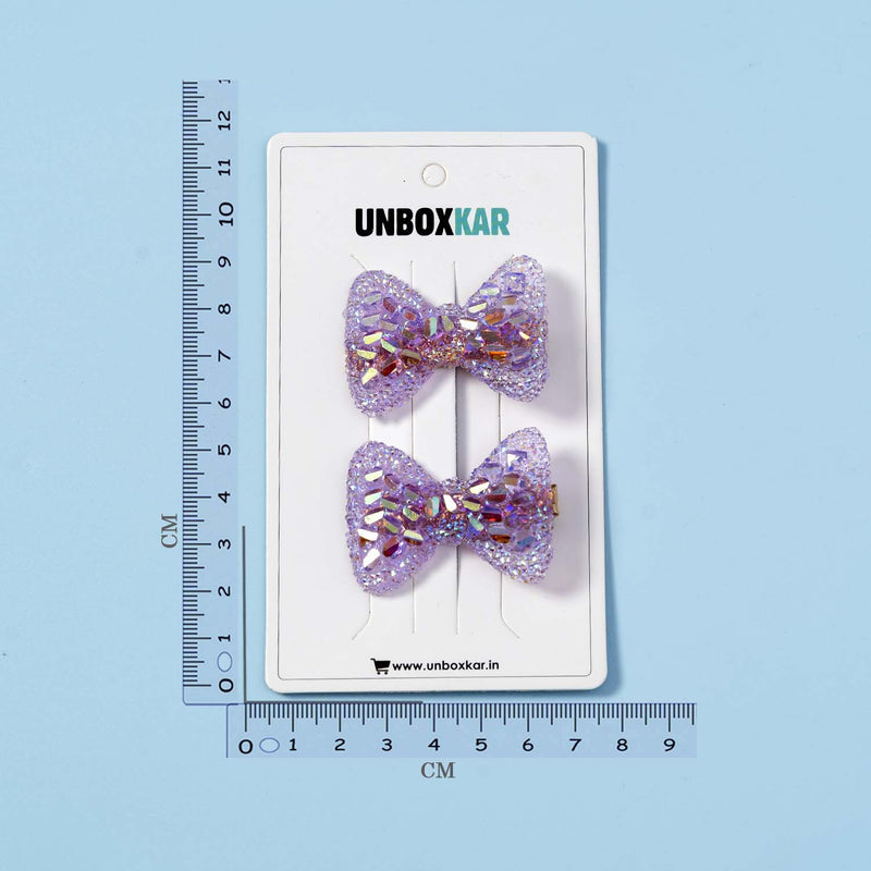 Glitter hair pins - UBK2635 - Unboxkar.in