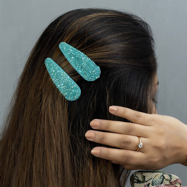 Glitter hair pins - UBK2638 - Unboxkar.in