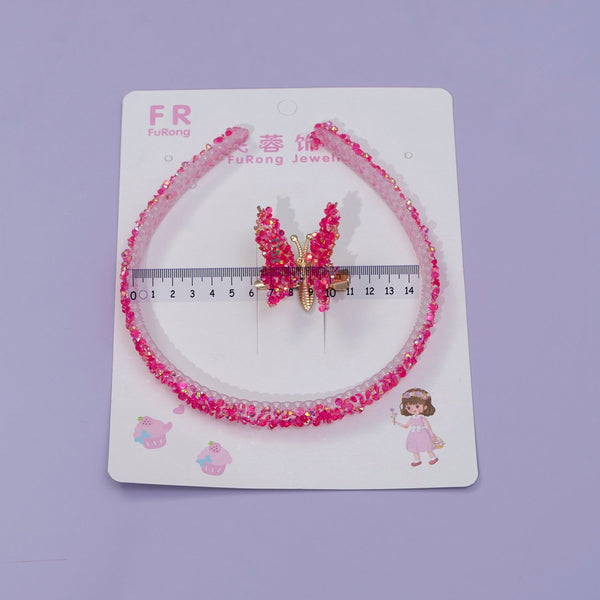 Glitter Headband + hair pin - UBK2318 - Unboxkar.in