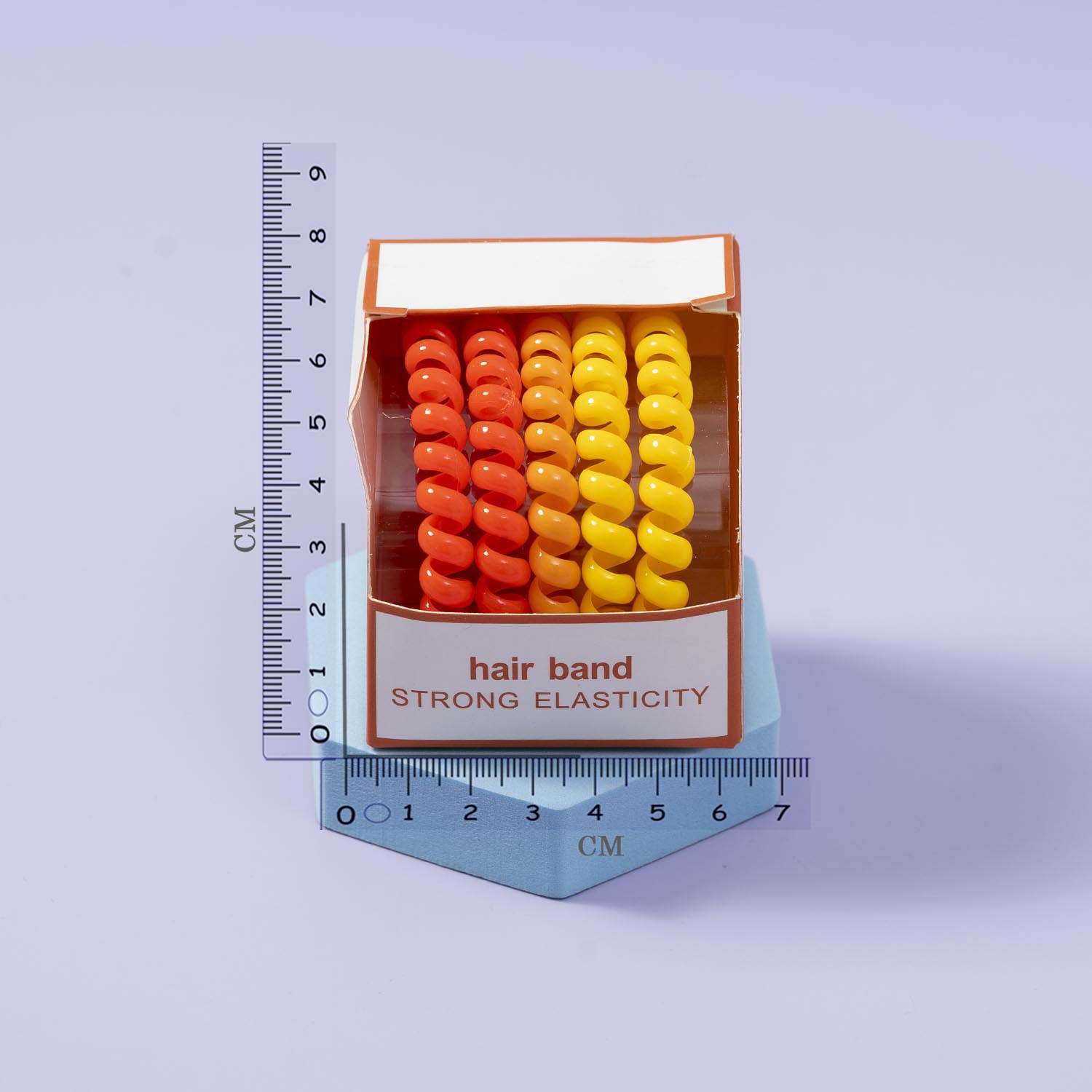 Glossy Spiral Hair Rubber Band ( Set of 6 ) - UBK2641 - Unboxkar.in
