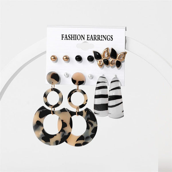 Korean Earrings set - UBK2480 - Unboxkar.in