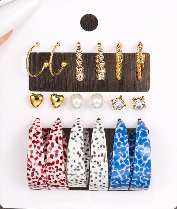 Korean Earrings set - UBK2486 - Unboxkar.in