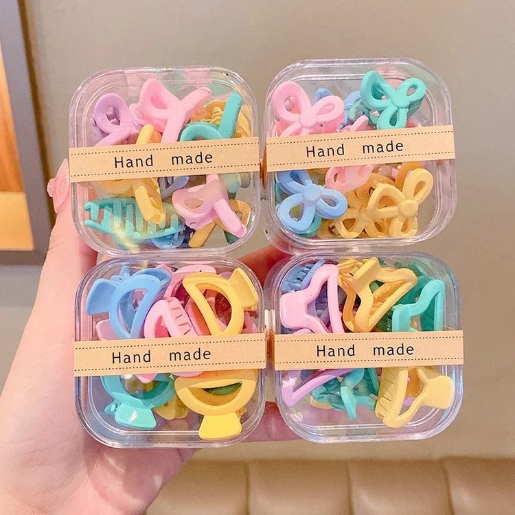 Matt Mini Hair Claw Box ( 10 Pcs ) - UBK1763 - Unboxkar.in