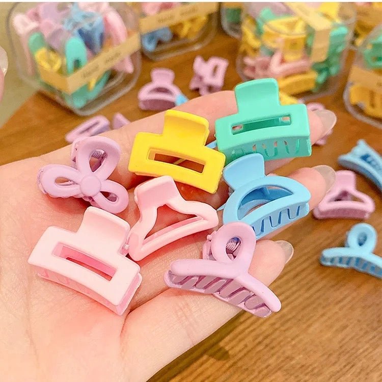 Matt Mini Hair Claw Box ( 10 Pcs ) - UBK1763 - Unboxkar.in