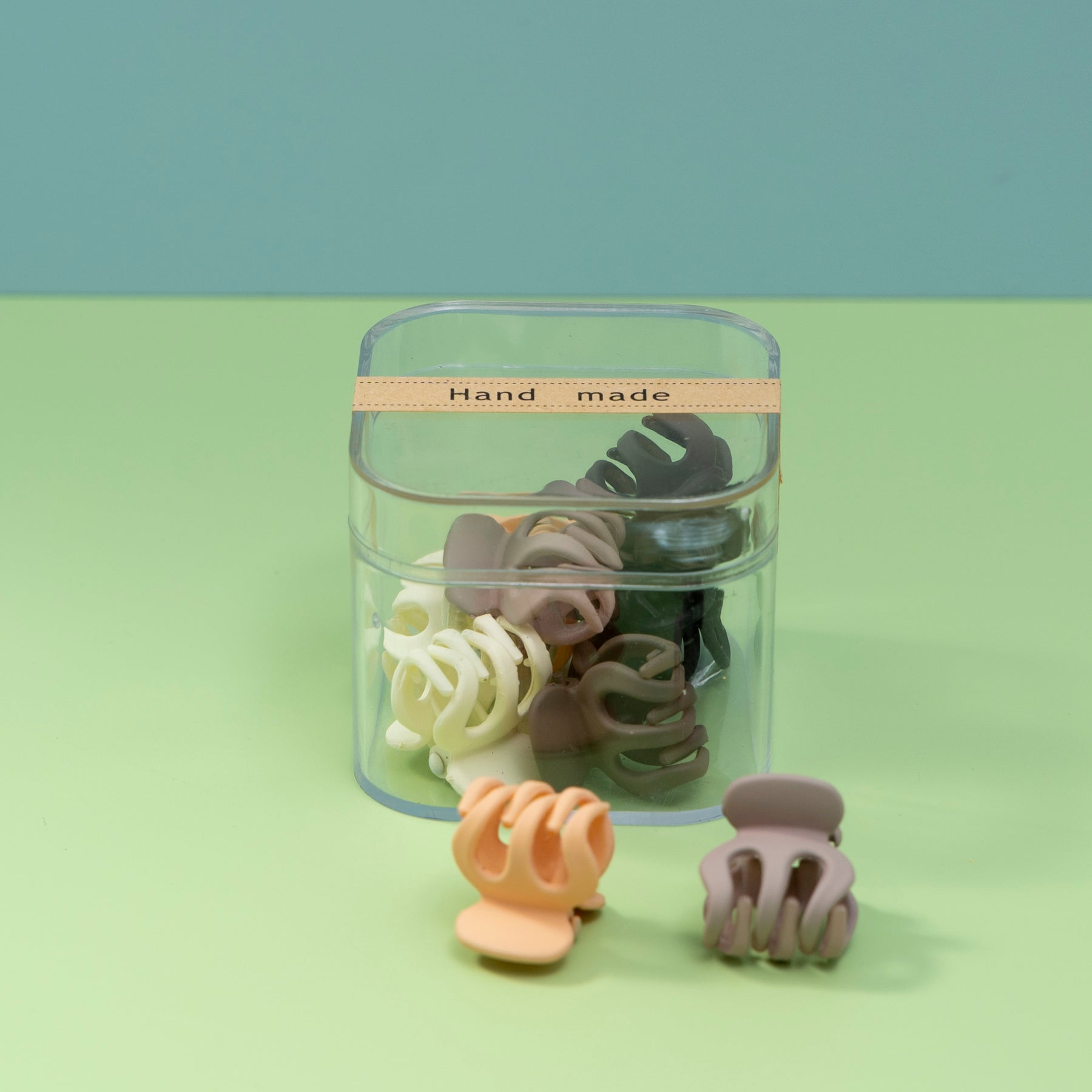 Matt Mini Hair Claw Box ( 10 Pcs ) - UBK1764 - Unboxkar.in