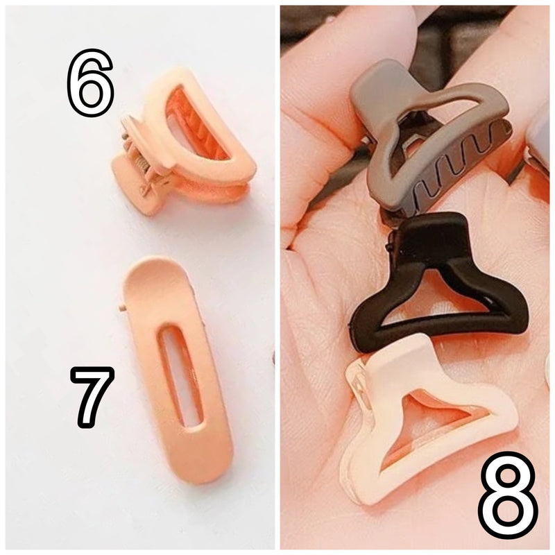 Matt Mini Hair Claw Box ( 10 Pcs ) - UBK1764 - Unboxkar.in