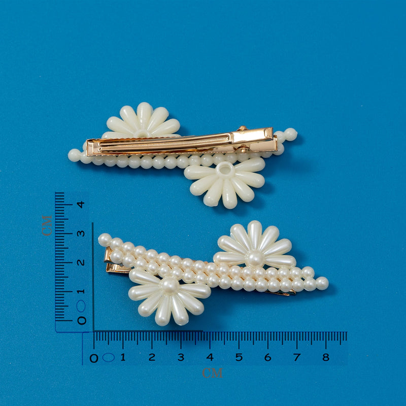 Pearl fancy hair pins (Pack of 2) - UBK2605 - Unboxkar.in