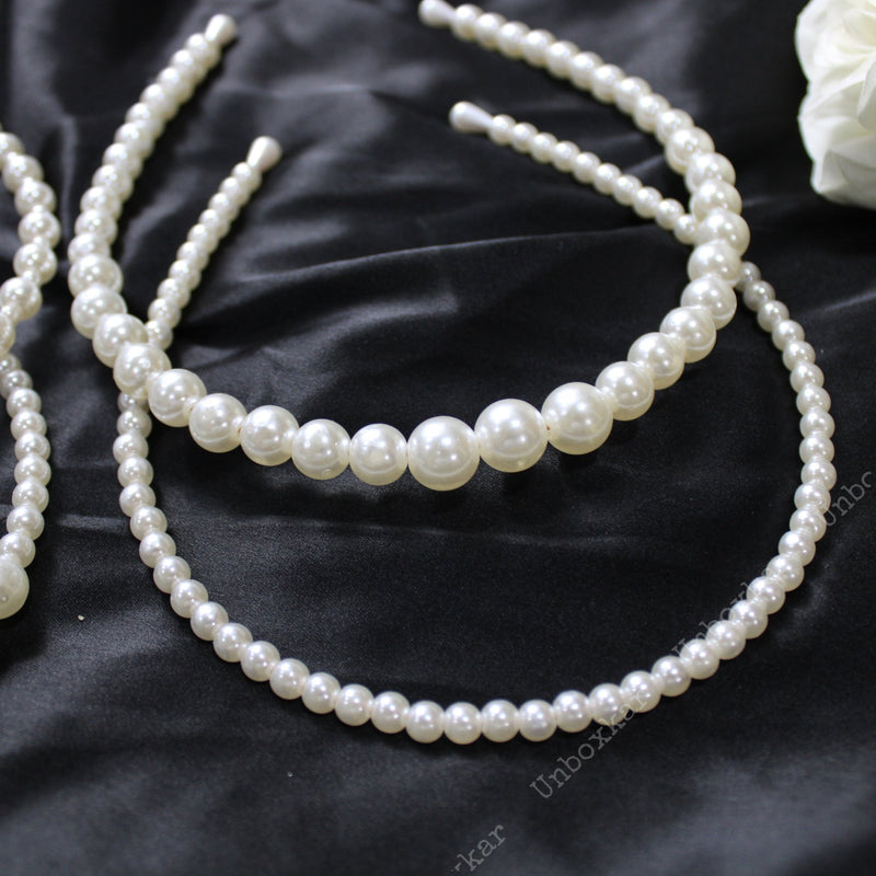 Pearl Hair band - UBK898 - Unboxkar.in