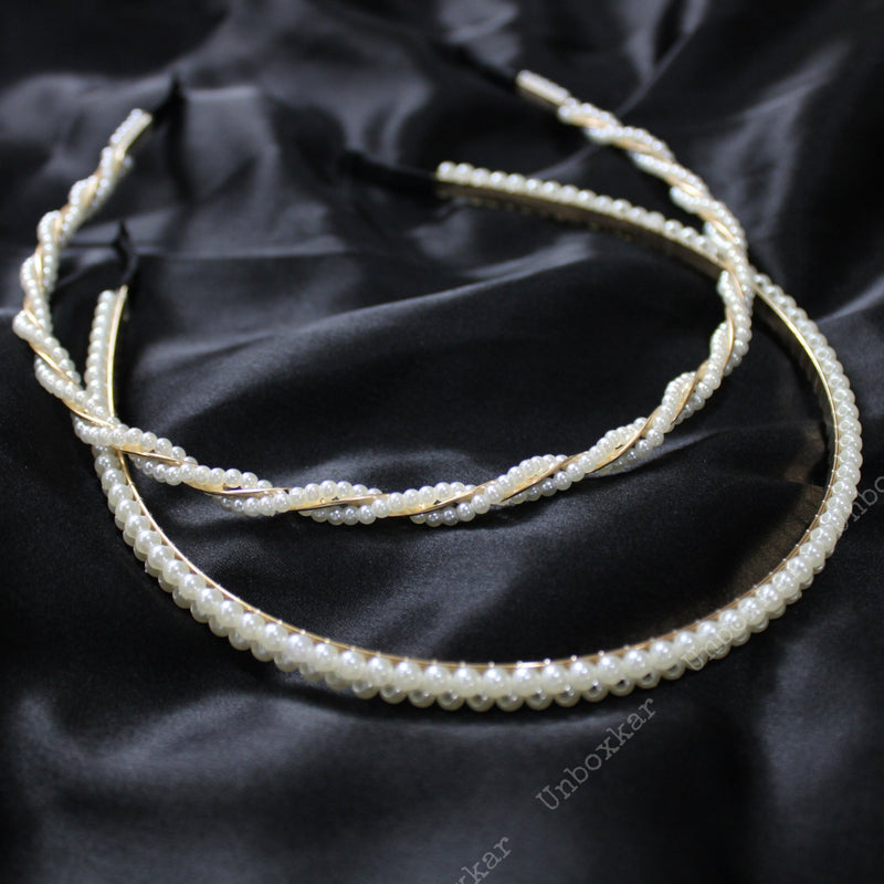 Pearl Hair band - UBK900 - Unboxkar.in