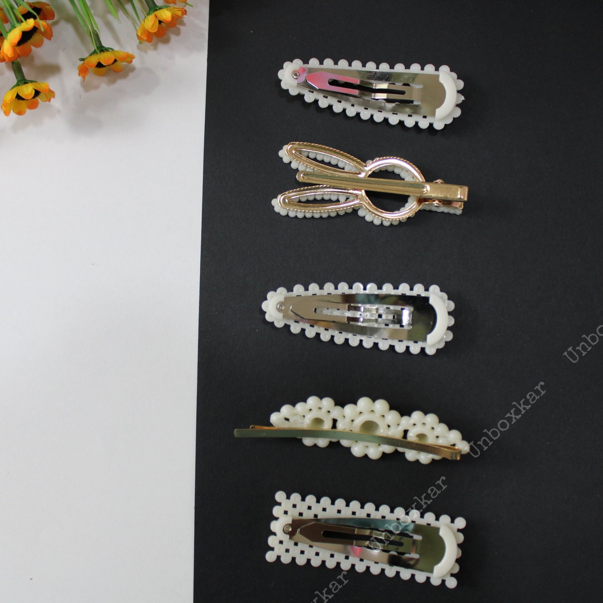 Pearl Pins Card ( Set of 5 ) - UBK1066 - Unboxkar.in