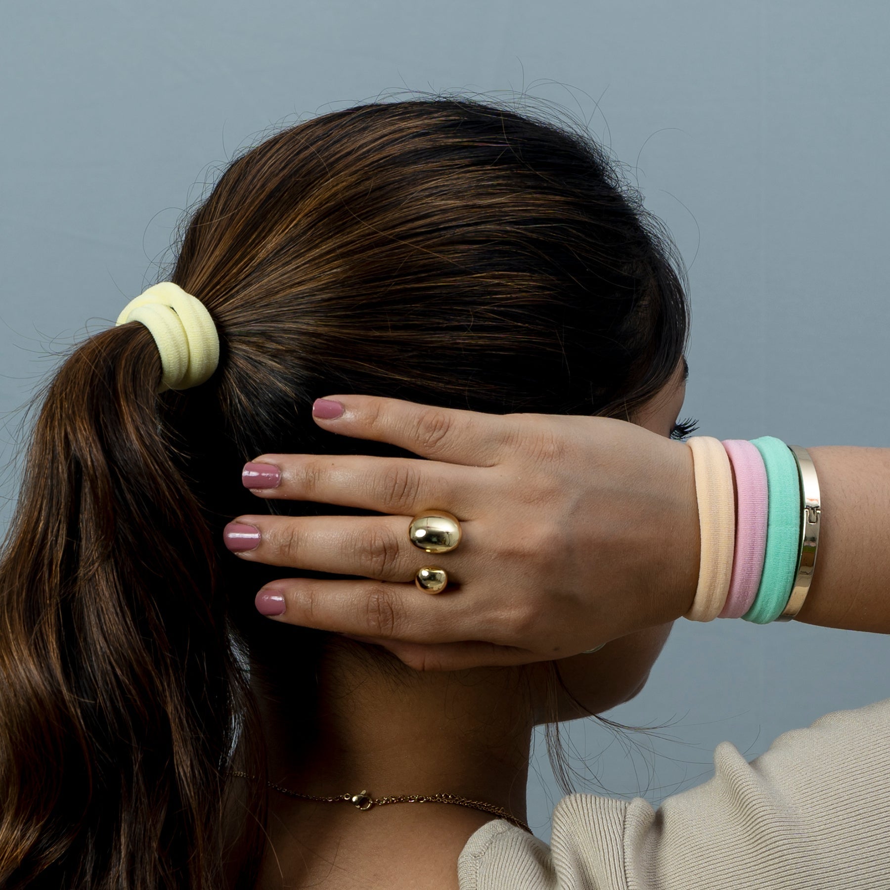 Slim hair ties (Pack of 12) - UBK2302 - Unboxkar.in