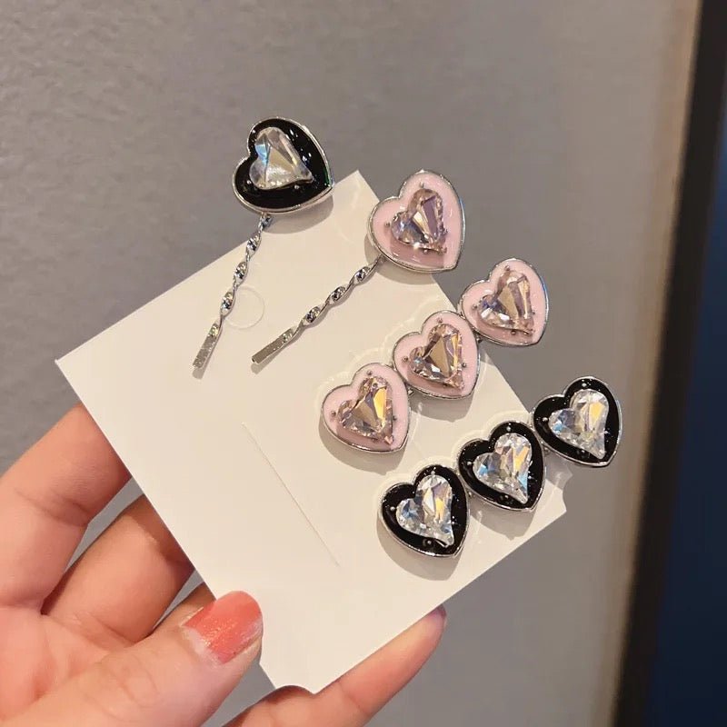 Stone heart pins (Pack of 2) - UBK2123 - Unboxkar.in