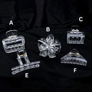 Transparent Daily wear hair claw - UBK2346 - Unboxkar.in