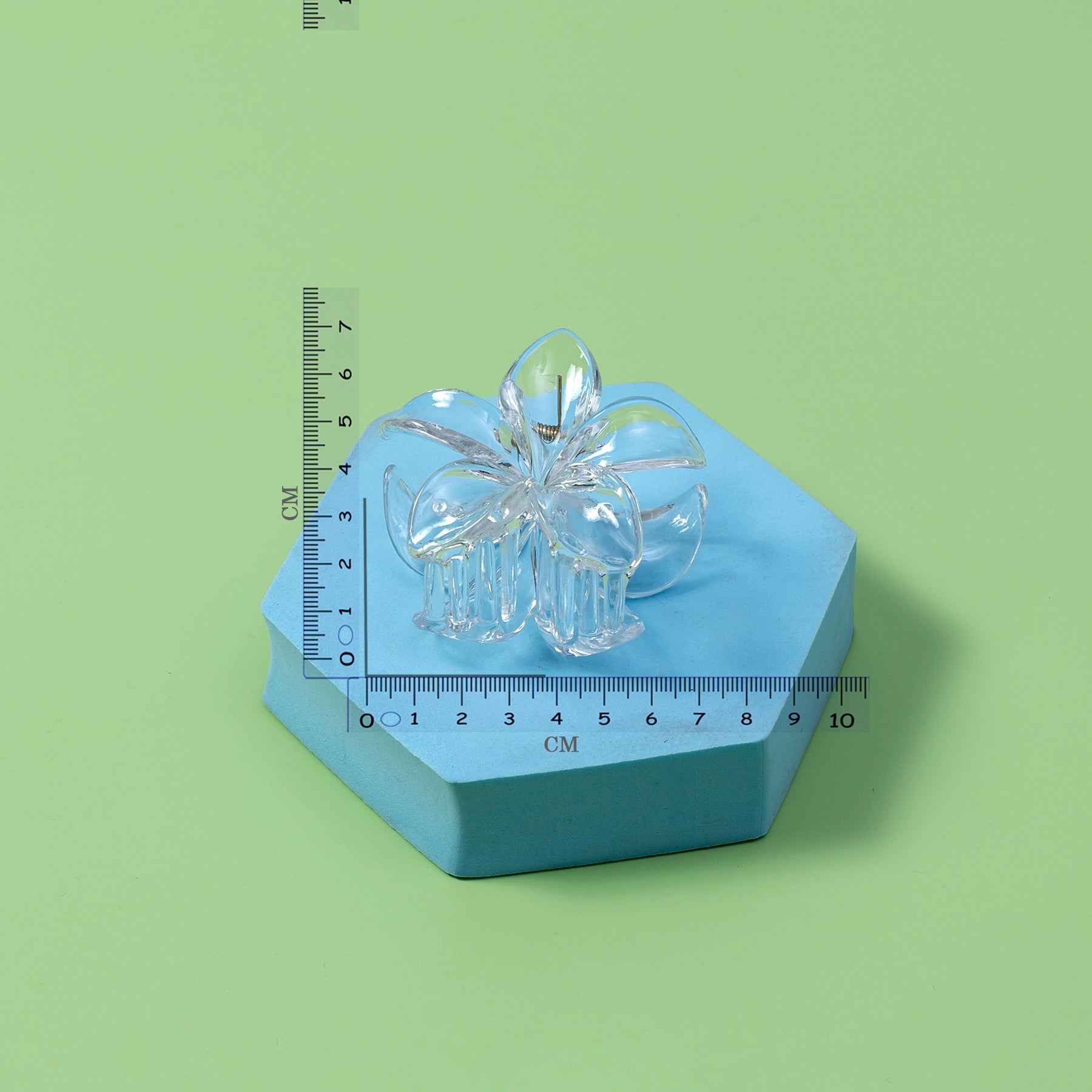 Transparent Daily wear hair claw - UBK2346 - Unboxkar.in