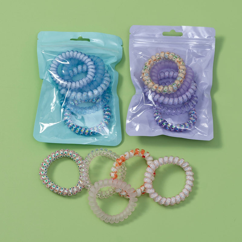 Trendy spiral Hair ties ( Pack of 5 ) - UBK2586 - Unboxkar.in