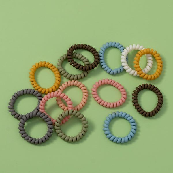 Trendy spiral Hair ties ( Pack of 5 ) - UBK2588 - Unboxkar.in