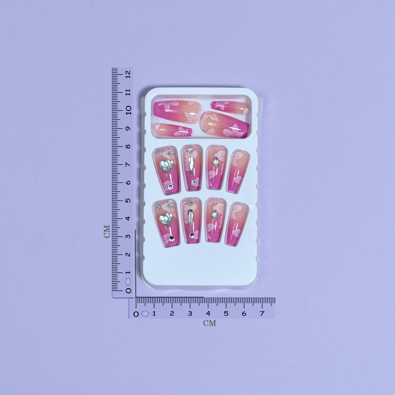 Trendy stick on nails (Pack of 12) - UBK2376 - Unboxkar.in