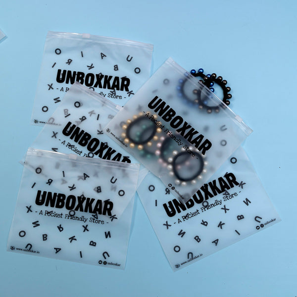 Unboxkar Zipper Pouch 😍 ( Pack of 5 ) - Unboxkar.in