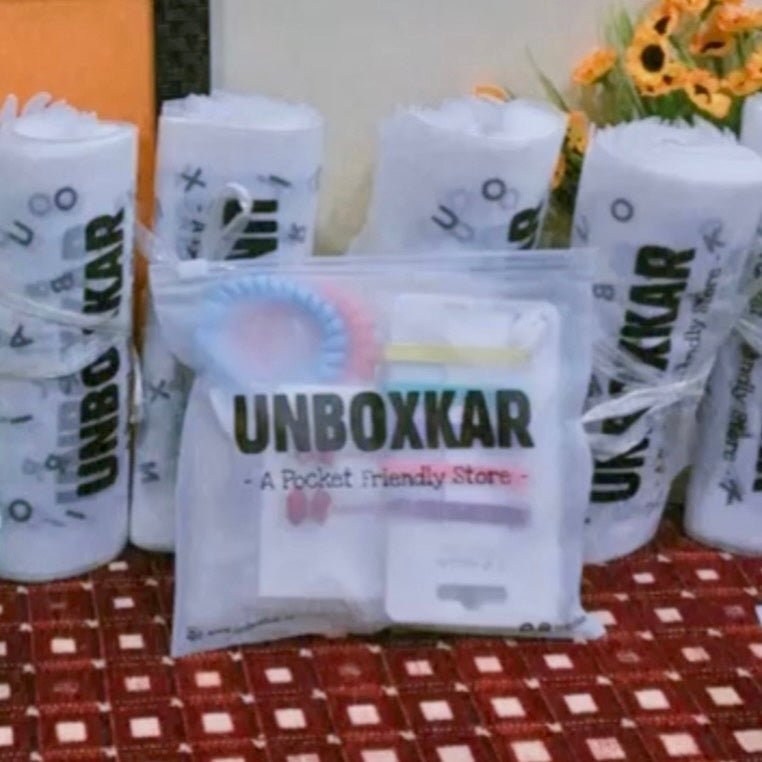 Unboxkar Zipper Pouch 😍 ( Pack of 5 ) - Unboxkar.in