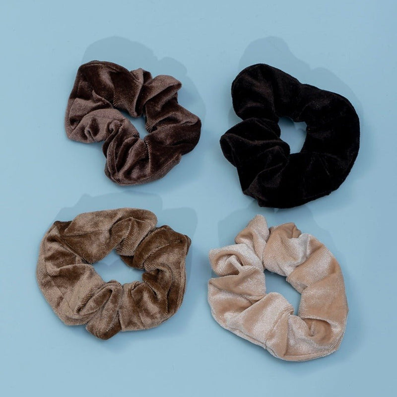 Velvet hair scrunchies - UBK2306 - Unboxkar.in