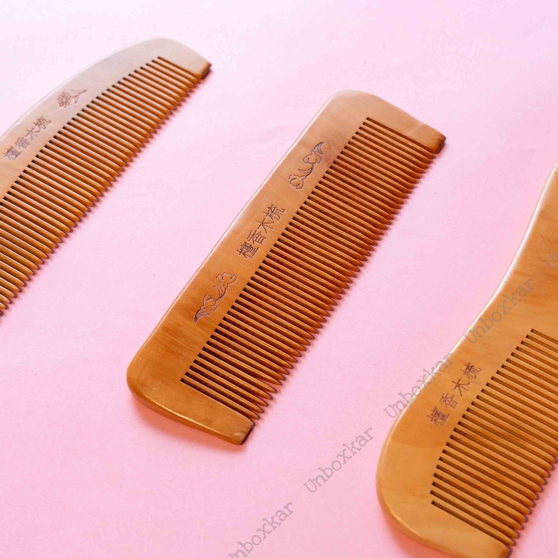 Wooden Comb - UBK1350 - Unboxkar.in