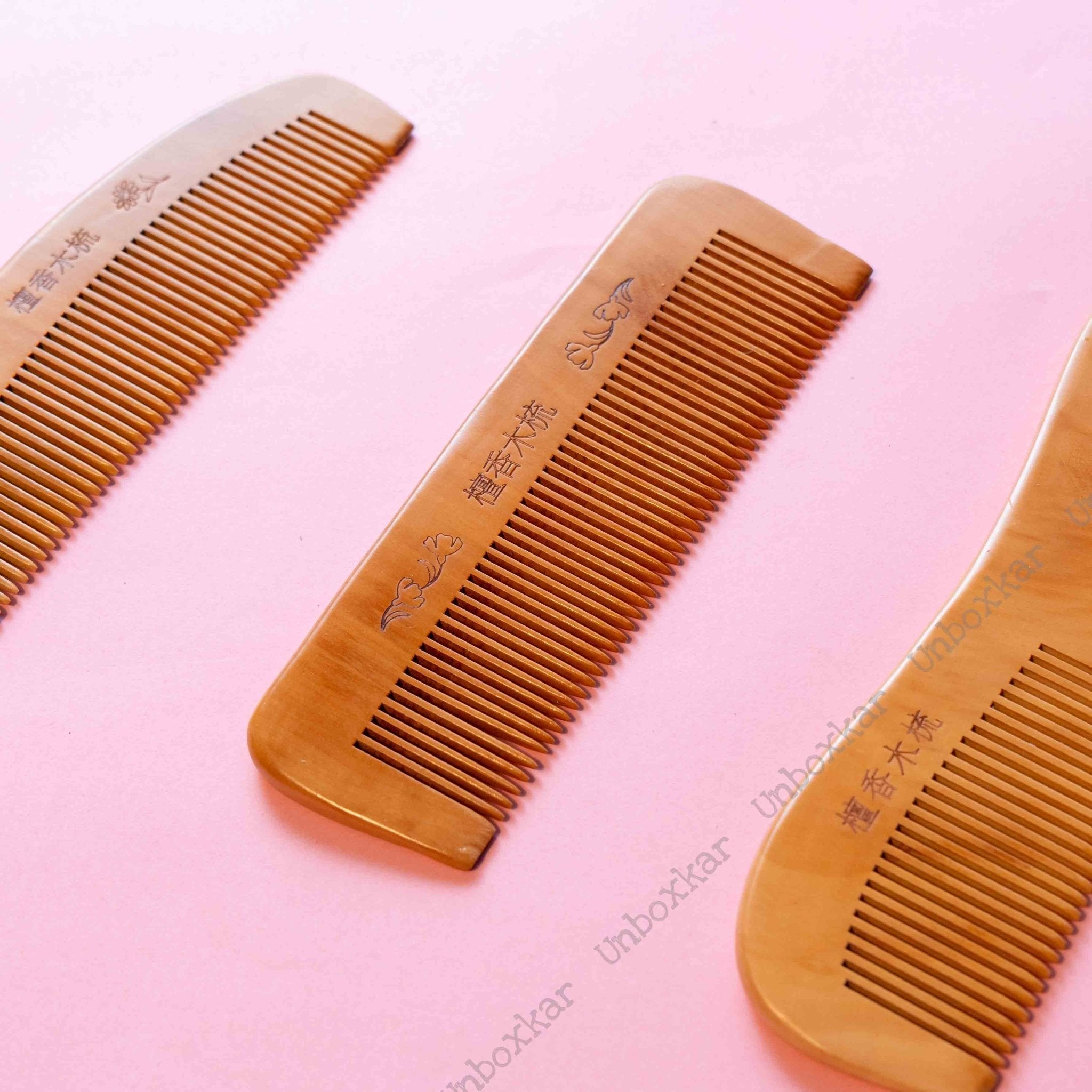 Wooden Comb - UBK1350 - Unboxkar.in