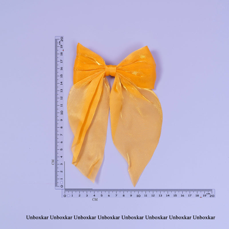 XL Satin hair bow - UBK2161 - Unboxkar.in