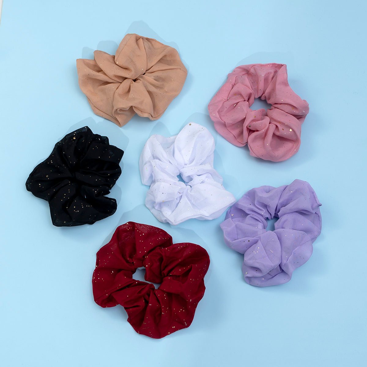 XXL Glitter hair scrunchies - UBK2313 - Unboxkar.in