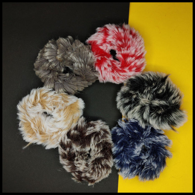 Animal Fur Hair Scrunchies - UBK459