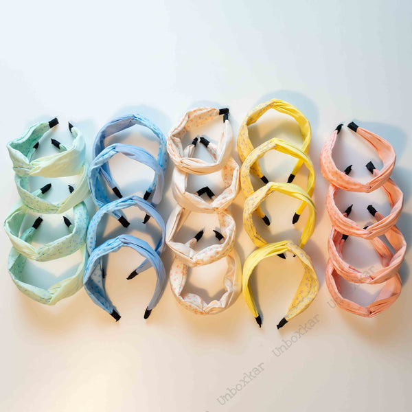 Printed Wide Knotted Hair Band - UBK1279